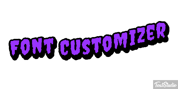 Font Customizer Text effect
