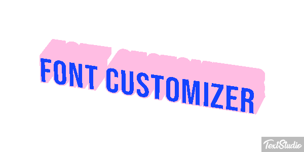 Font Customizer Text effect