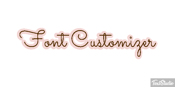 Font Customizer Text effect