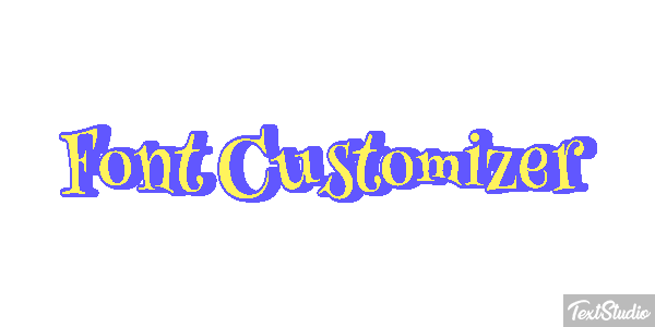 Font Customizer Text effect