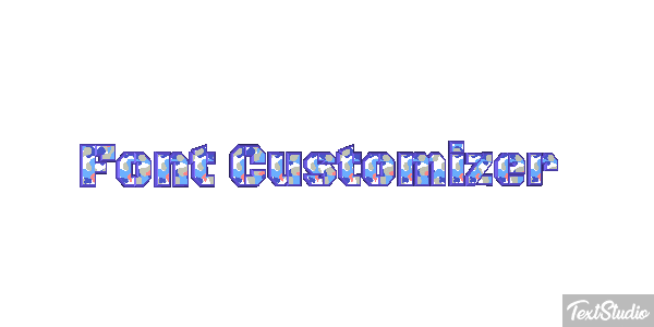 Font Customizer Text effect