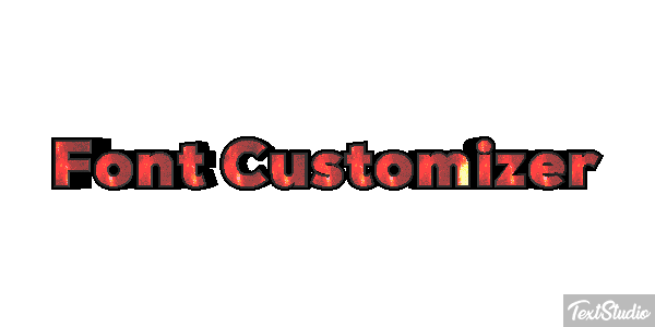 Font Customizer Text effect