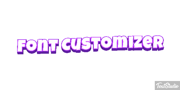 Font Customizer Text effect