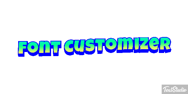 Font Customizer Text effect