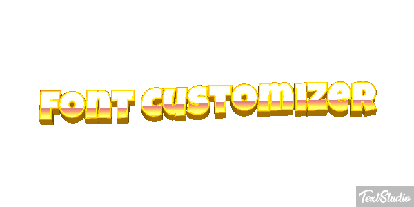 Font Customizer Text effect