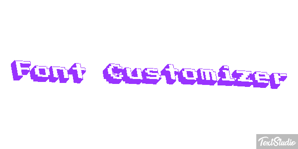 Font Customizer Text effect