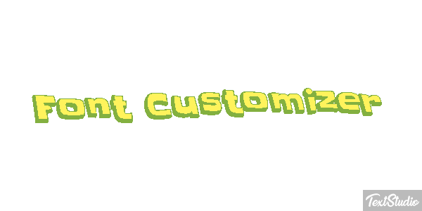 Font Customizer Text effect