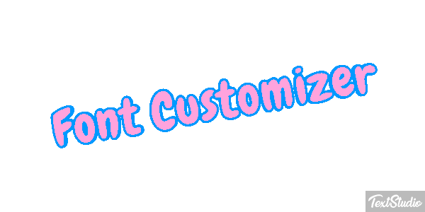 Font Customizer Text effect