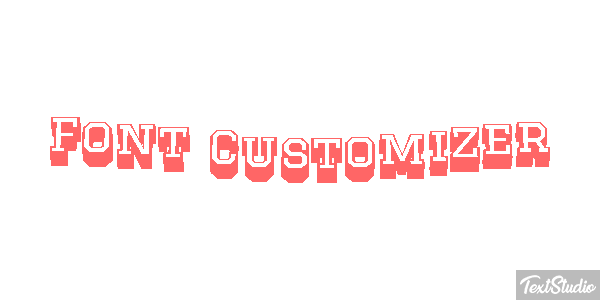 Font Customizer Text effect