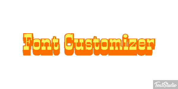 Font Customizer Text effect