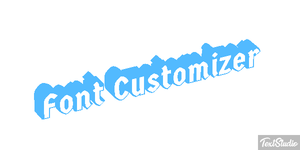 Font Customizer Text effect