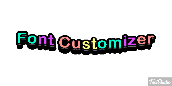 Font Customizer Text effect