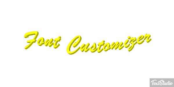 Font Customizer Text effect