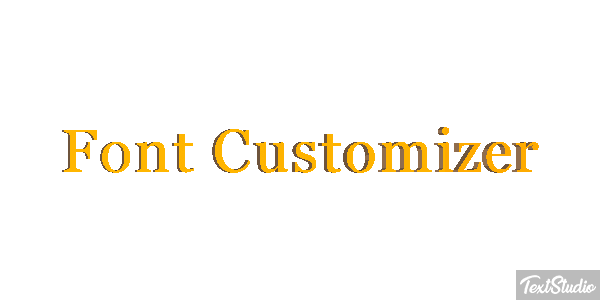 Font Customizer Text effect