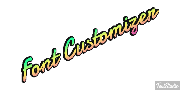 Font Customizer Text effect