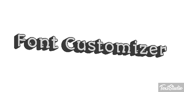 Font Customizer Text effect