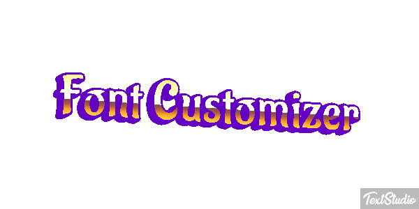 Font Customizer Text effect