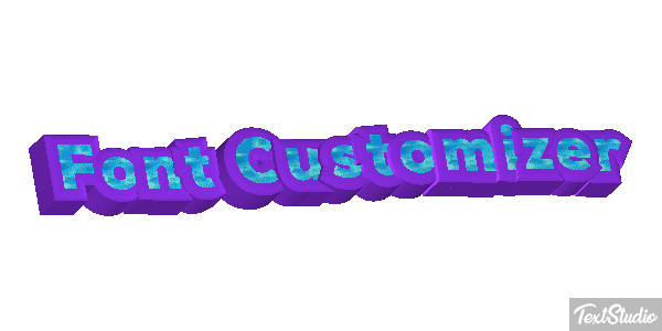 Font Customizer Text effect