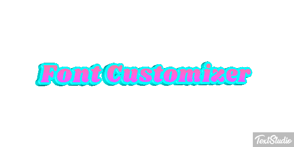 Font Customizer Text effect