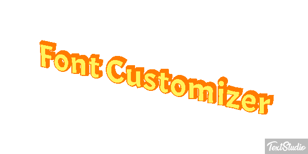 Font Customizer Text effect