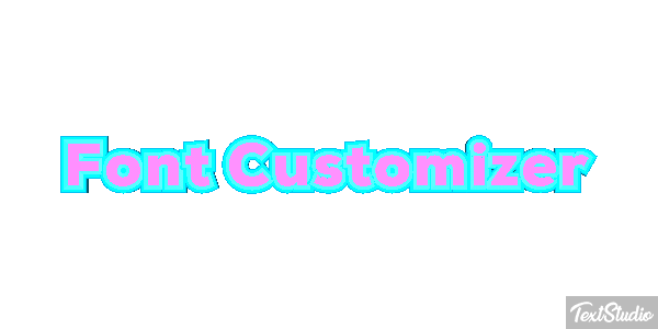 Font Customizer Text effect