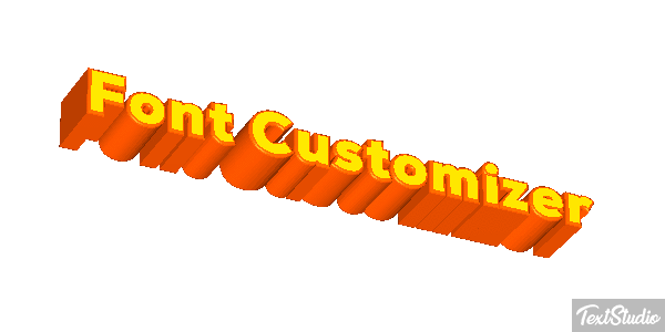 Font Customizer Text effect