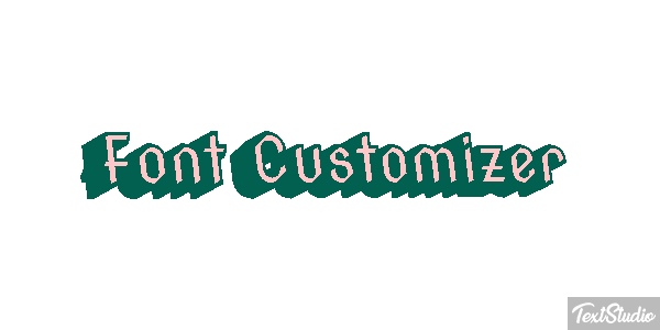 Font Customizer Text effect