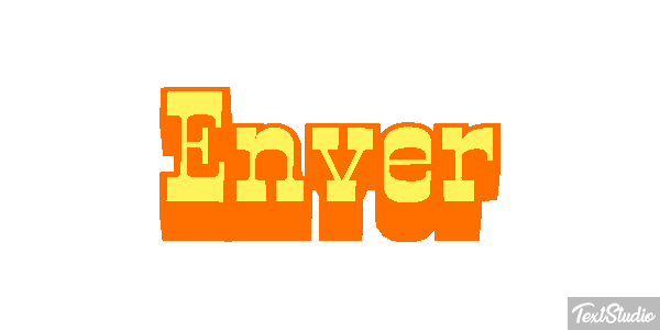 Enver Tekst effect