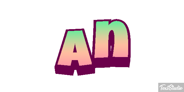 An Текстовый эффект