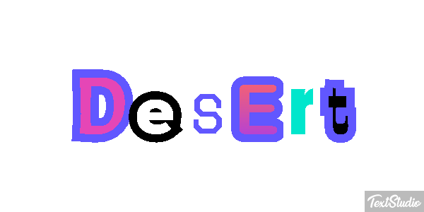 Desert Text effect