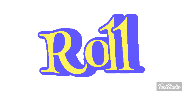 Roll Text effect