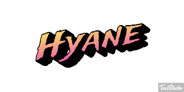 Hyäne Texteffekt