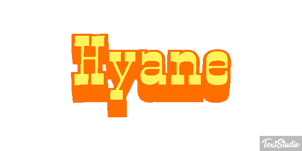 Hyäne Texteffekt