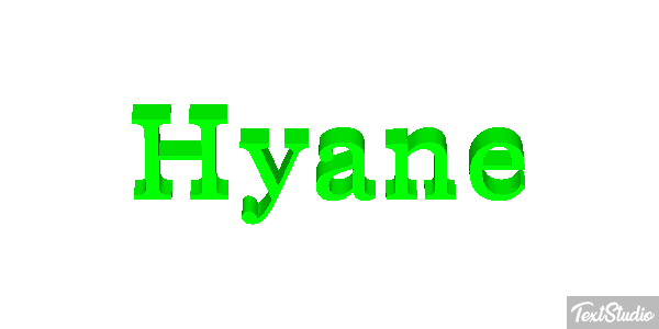 Hyäne Texteffekt