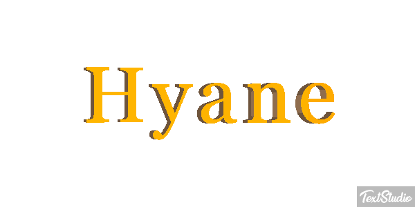 Hyäne Texteffekt