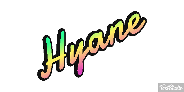 Hyäne Texteffekt