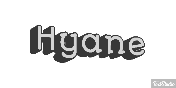 Hyäne Texteffekt