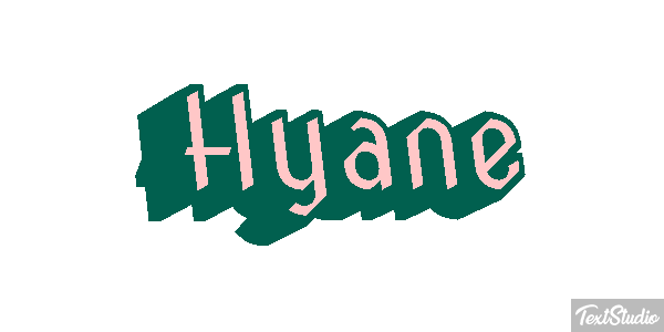 Hyäne Texteffekt