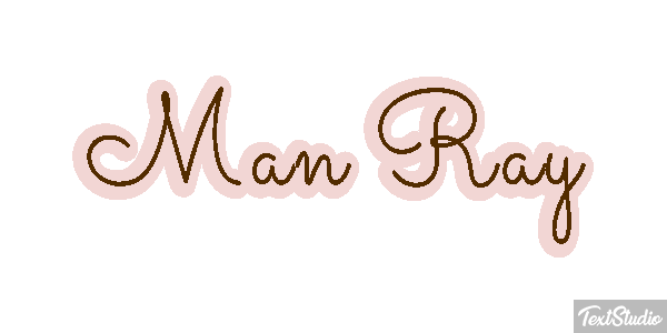 Man Ray Text effect