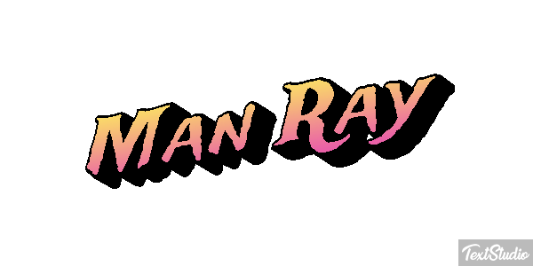 Man Ray Text effect