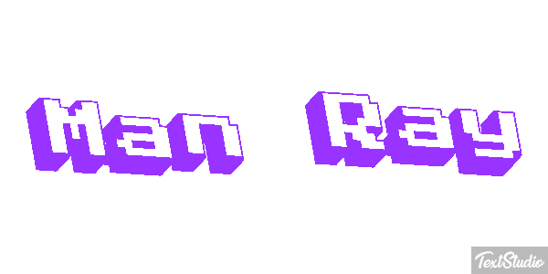 Man Ray Text effect