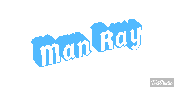 Man Ray Text effect