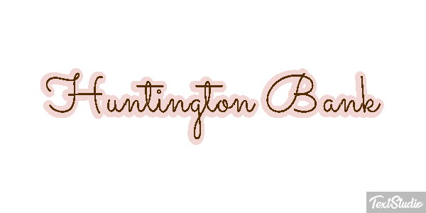 Huntington Bank Tekst effect