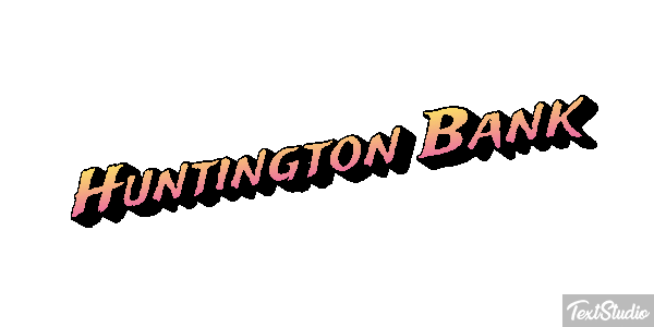 Huntington Bank Tekst effect