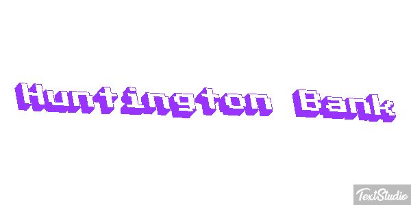 Huntington Bank Tekst effect