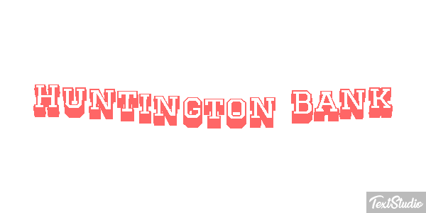 Huntington Bank Tekst effect