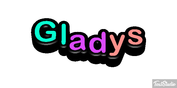 Gladys Tekst effect
