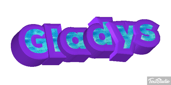 Gladys Tekst effect
