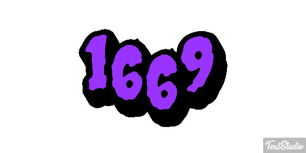 1669 Text effect