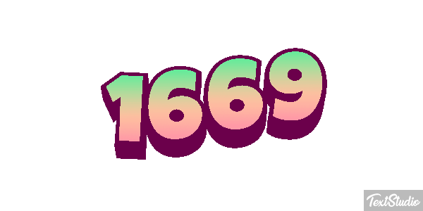 1669 Text effect